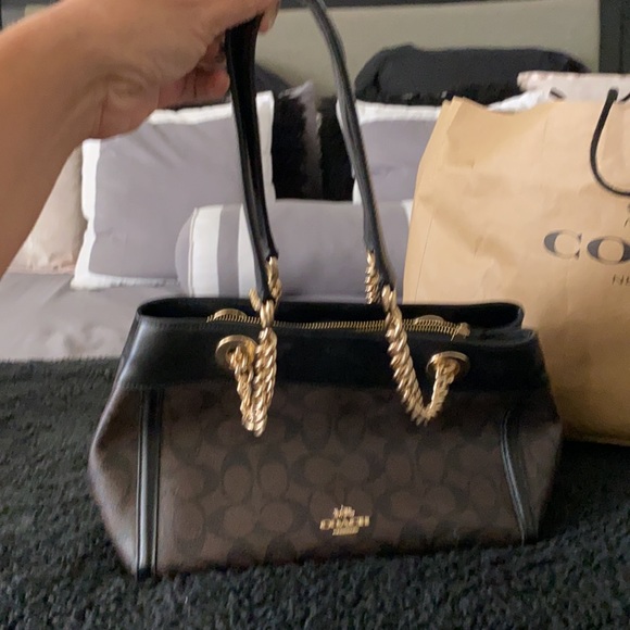 Dark Brown Coach Purse - Picture 2 of 5